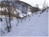 Planina Zajavornik - Debeli vrh above Lipanca